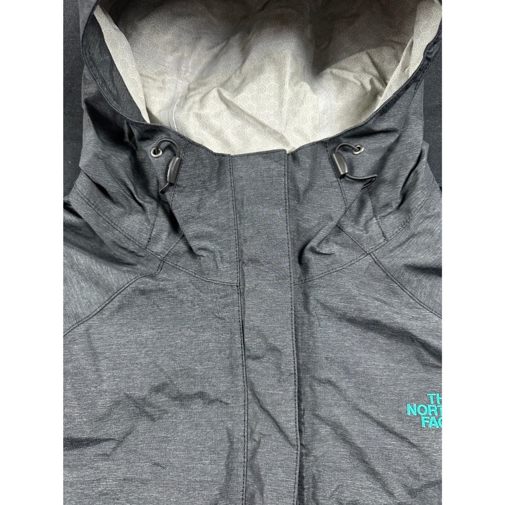 The North Face HyVent 2.5L Rain Jacket Womens XL Gray Heather Waterproof Shell - Picture 7 of 12
